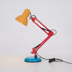 Adjustable Multi-Joint Desk Lamp — Blue, Red & Yellow