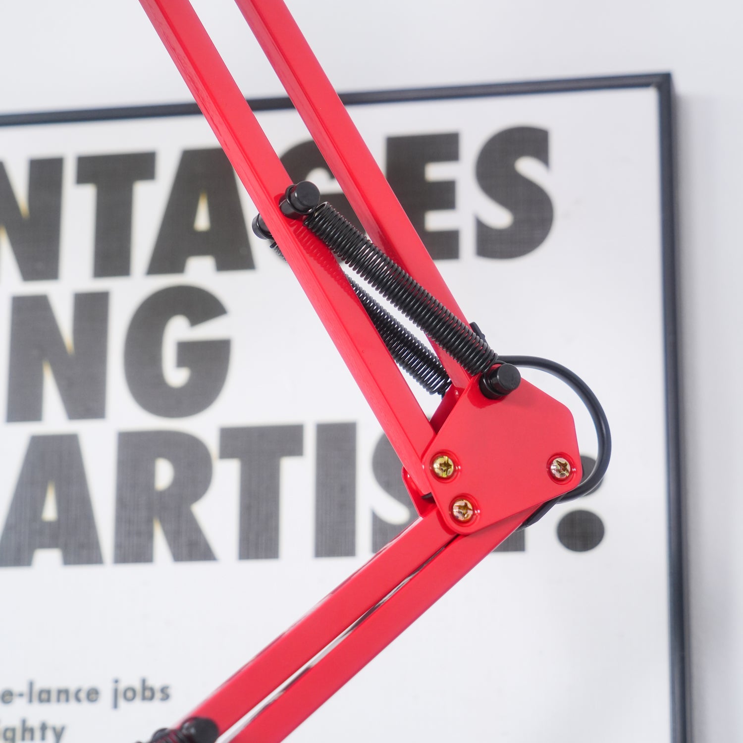 Adjustable Multi-Joint Desk Lamp — Blue, Red & Yellow