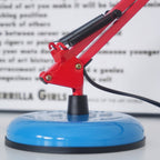 Adjustable Multi-Joint Desk Lamp — Blue, Red & Yellow
