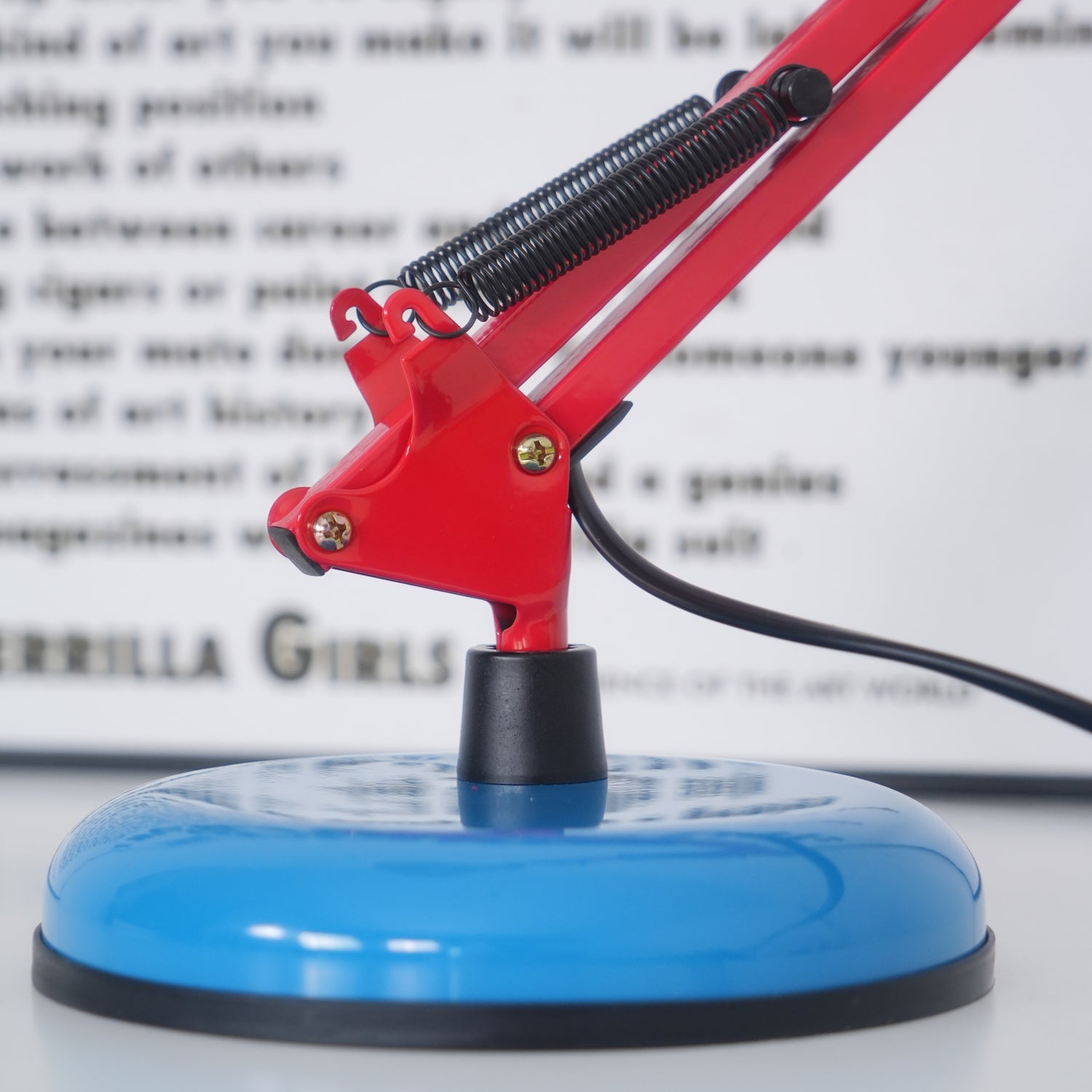 Adjustable Multi-Joint Desk Lamp — Blue, Red & Yellow