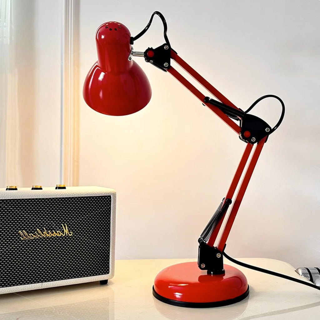 Adjustable Multi-Joint Desk Lamp — Blue, Red & Yellow