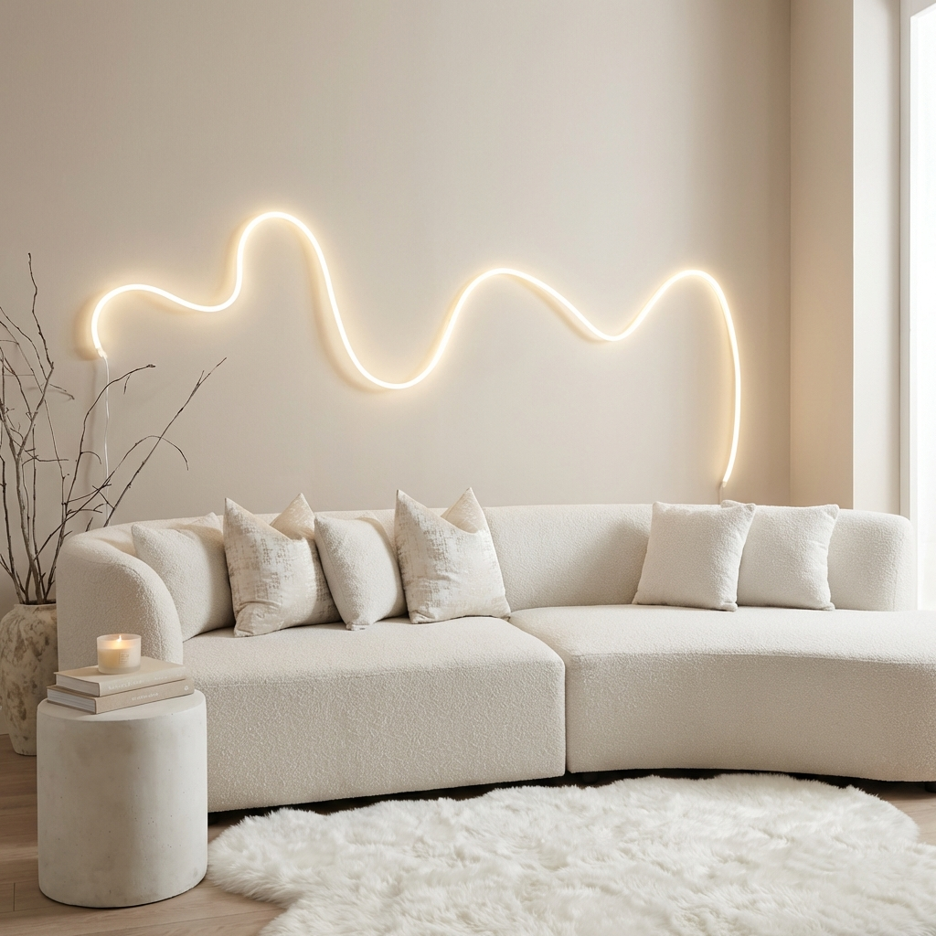 Flexible LED Light Strip for Stylish Wall Decoration – Seven-color light, Easy Installation, Perfect for Mood Lighting