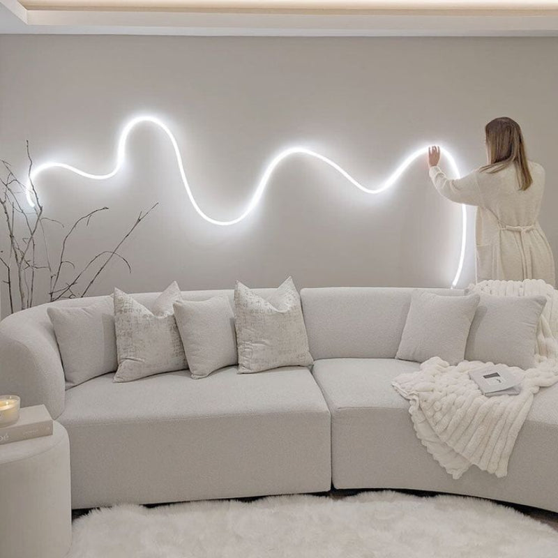 Flexible LED Light Strip for Stylish Wall Decoration – Seven-color light, Easy Installation, Perfect for Mood Lighting