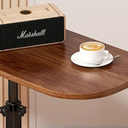 FlexivoLift: Height-Adjustable Side Table with Wooden Top & Sturdy Metal Frame – for Living Room & Bedroom