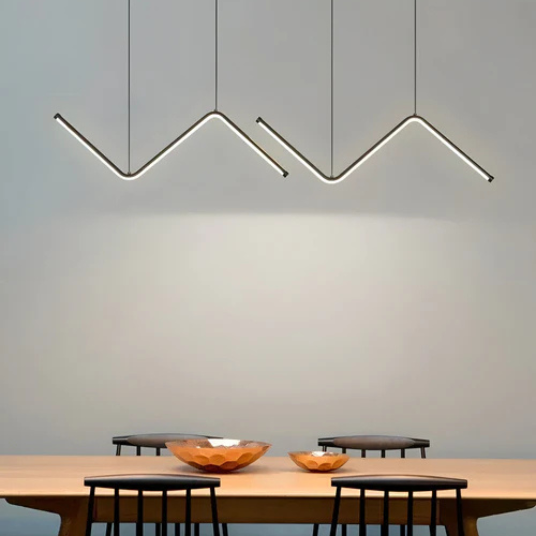 Flick - LED hanging lamp in triangular shape