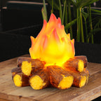 Flickering Flame LED Lamp – Realistic Campfire Effect, Battery-Powered, Safe Indoor/Outdoor Decor