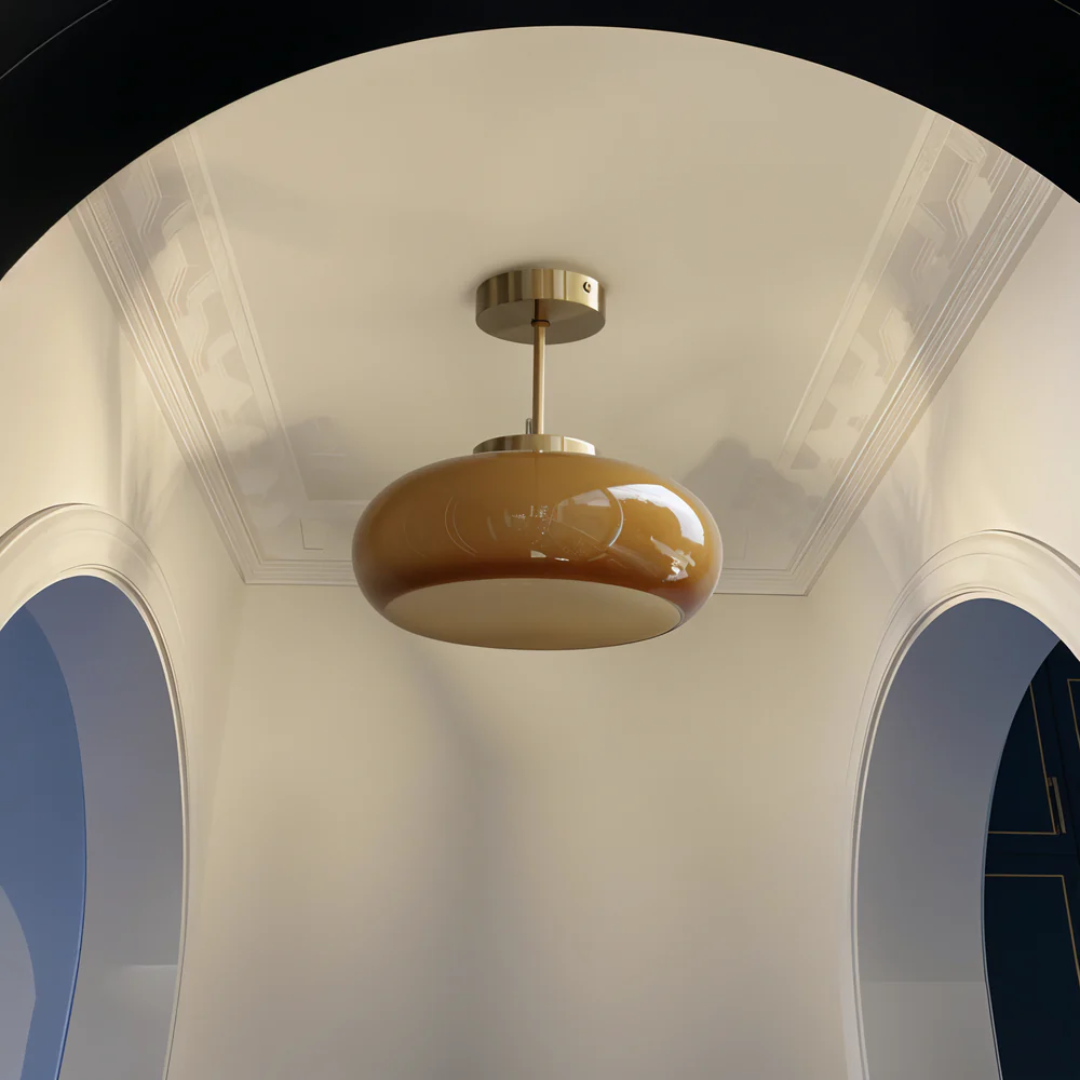 Flixar - Old-fashioned Yellow Ceiling Lamp