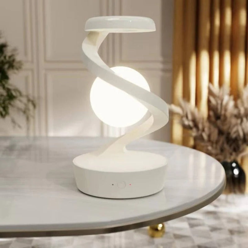 Floating Moon Lamp Magnetic Levitation RGB LED Wireless Charging Desk Light