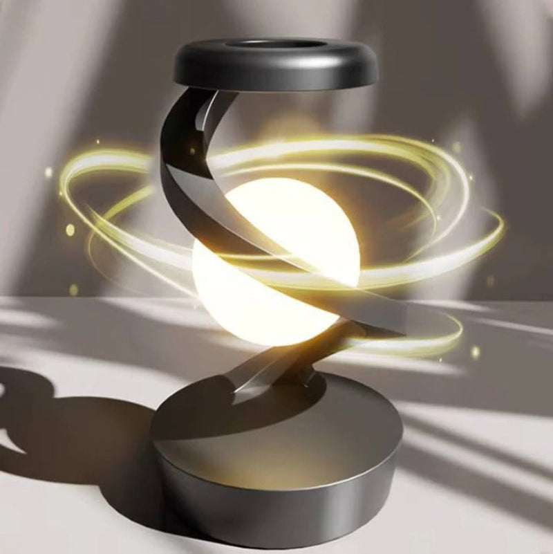 Floating Moon Lamp Magnetic Levitation RGB LED Wireless Charging Desk Light