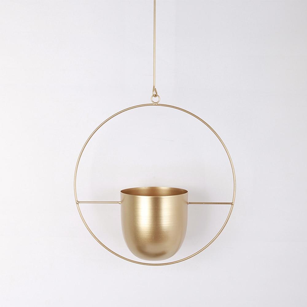 Breeze Hanging Planter | Minimalist Iron Design, Wall or Ceiling Mount