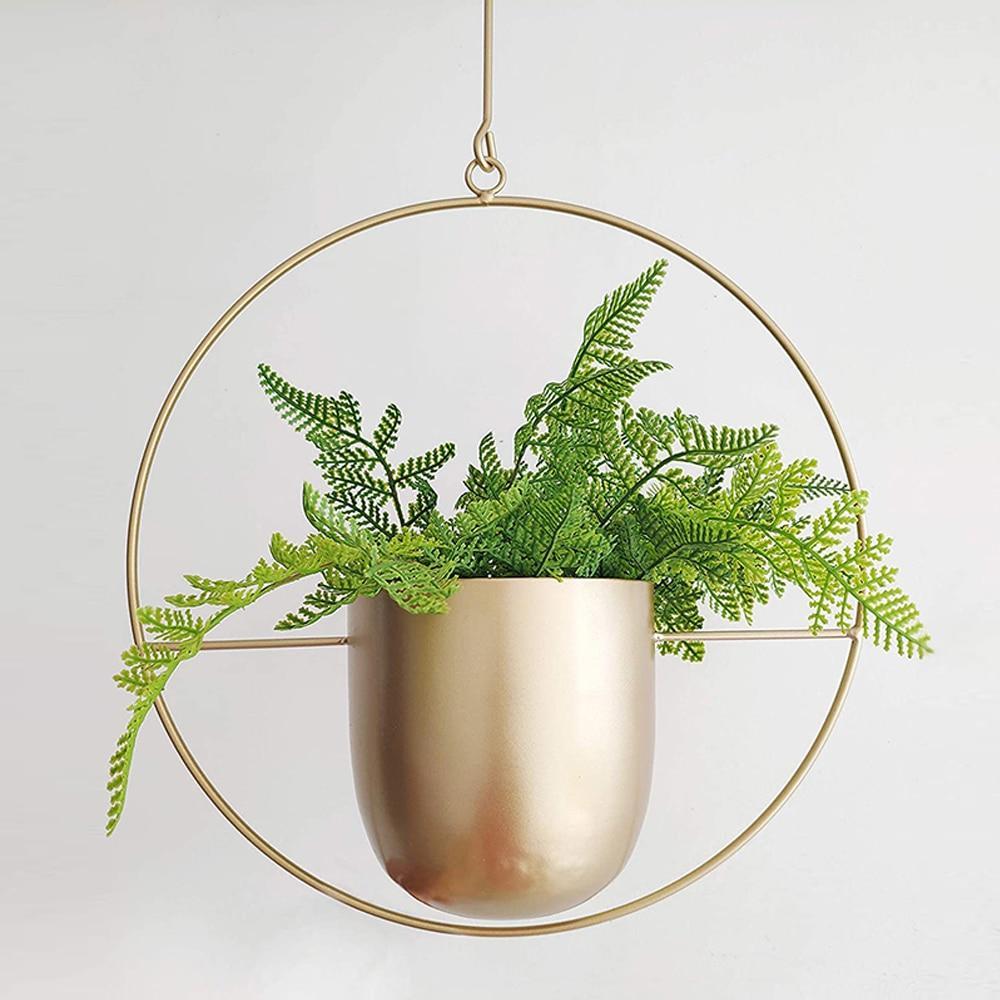 Breeze Hanging Planter | Minimalist Iron Design, Wall or Ceiling Mount