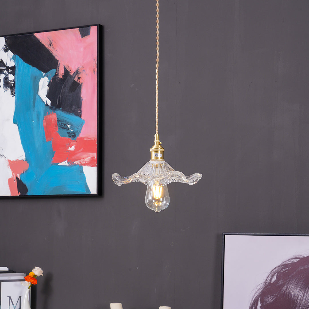 FloraGlanz: Hibiscus LED Pendant Light in Modern Floral Design