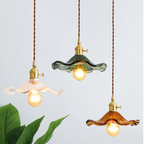 FloraGlanz: Hibiscus LED Pendant Light in Modern Floral Design