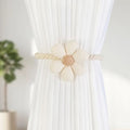FloraMagnet: Magnetic Curtain Holders with Flower – Decorative & Practical in a Set of 2
