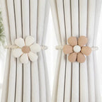FloraMagnet: Magnetic Curtain Holders with Flower – Decorative & Practical in a Set of 2