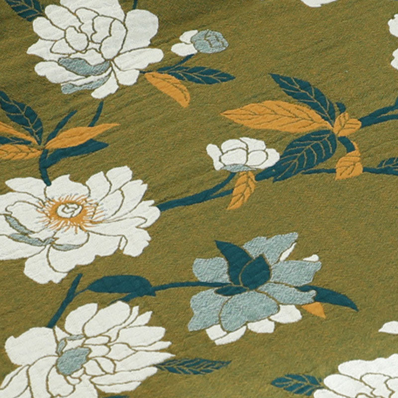 FloraWeave: Floral Reversible Blanket Made of Cotton – Stylish Comfort for Your Home