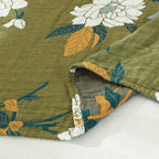 FloraWeave: Floral Reversible Blanket Made of Cotton – Stylish Comfort for Your Home