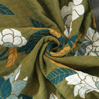 FloraWeave: Floral Reversible Blanket Made of Cotton – Stylish Comfort for Your Home