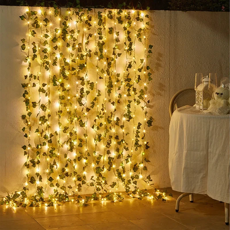 Floravine: Flower and Leaf String Lights – Romantic Decoration for Christmas & Weddings