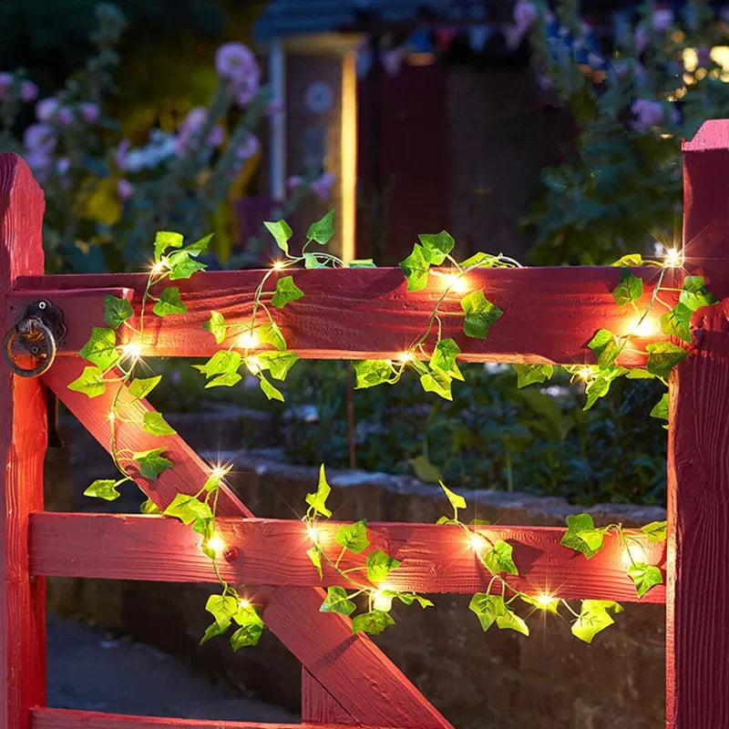 Floravine: Flower and Leaf String Lights – Romantic Decoration for Christmas & Weddings