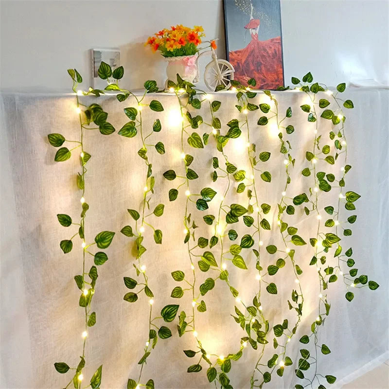 Floravine: Flower and Leaf String Lights – Romantic Decoration for Christmas & Weddings