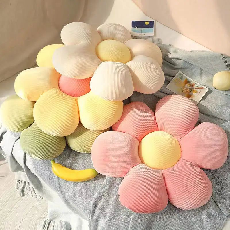 Flower Cushion Polyester Decorative Bloom Shape Pillow