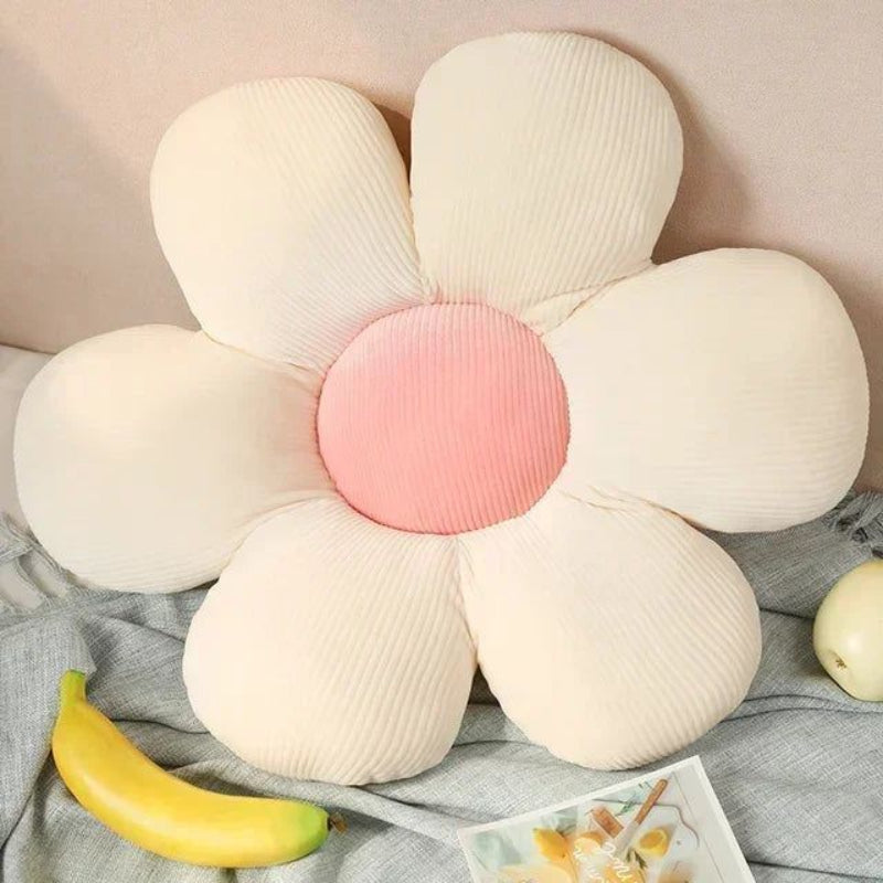 Flower Cushion Polyester Decorative Bloom Shape Pillow