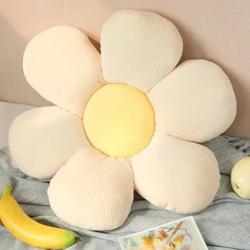 Flower Cushion Polyester Decorative Bloom Shape Pillow