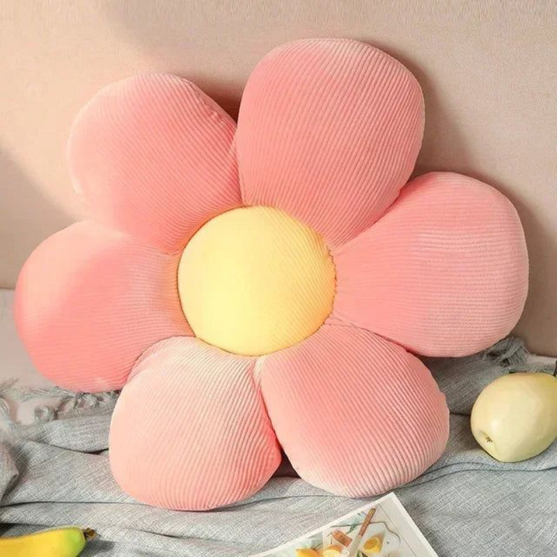 Flower Cushion Polyester Decorative Bloom Shape Pillow