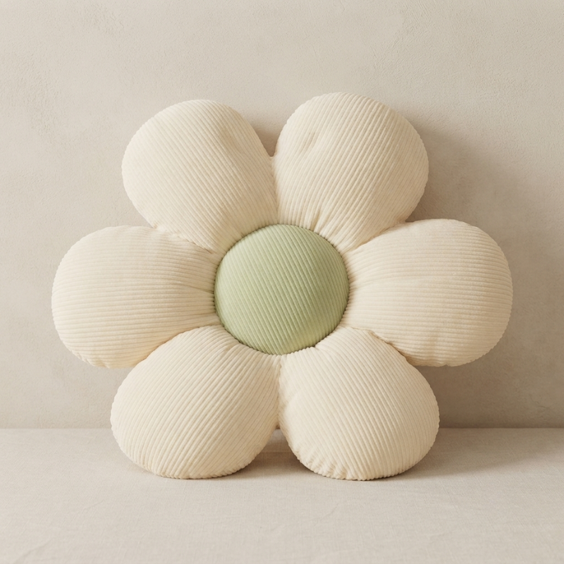 Flower Cushion Polyester Decorative Bloom Shape Pillow