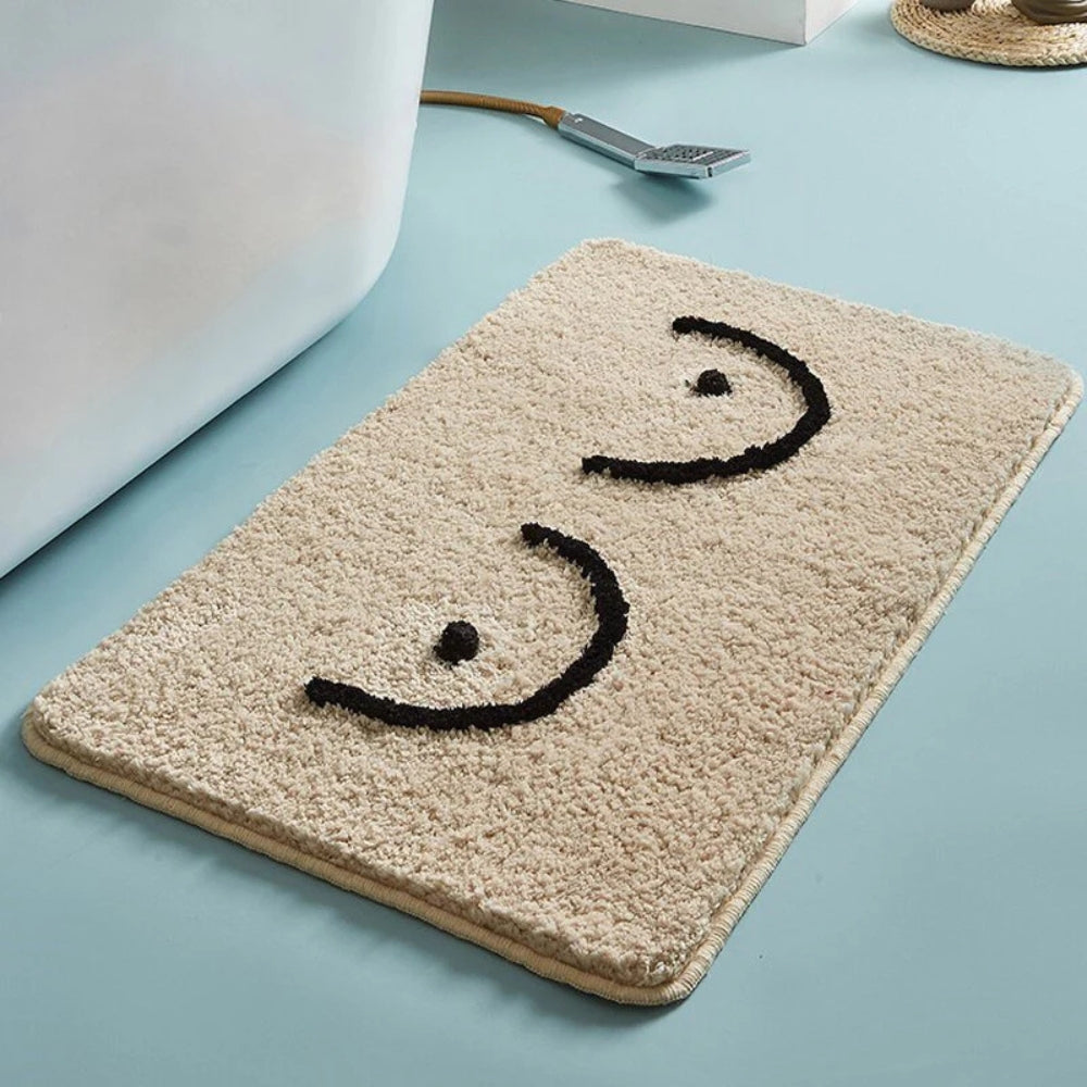 Bath Mat Soft Microfibre Machine Washable Floor Mat