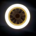 Ceiling Fan Light Flush Mount LED Dimmable Remote Control E27