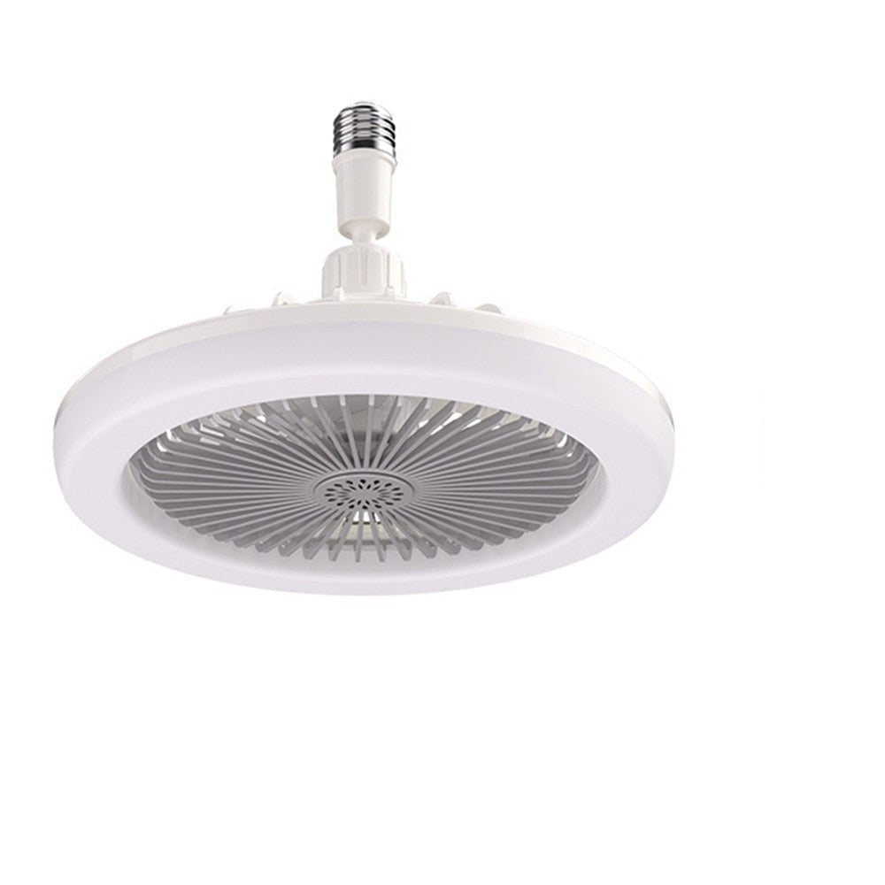Ceiling Fan Light Flush Mount LED Dimmable Remote Control E27
