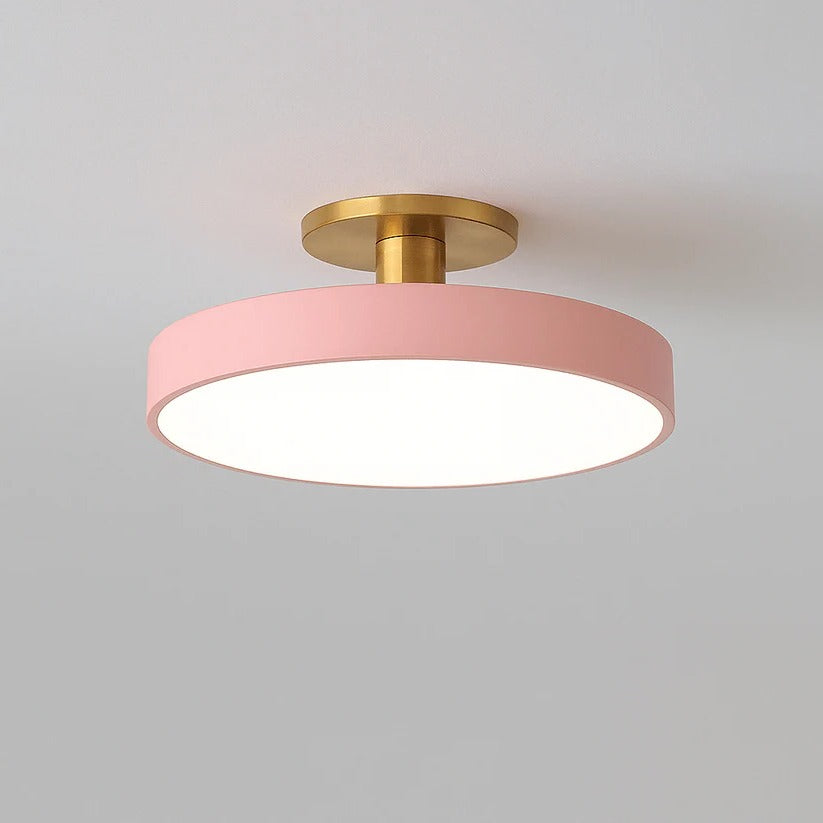 Flush Mount LED Ceiling Light Fixture – Warm White Circular Design for Elegant Illumination in Any Room