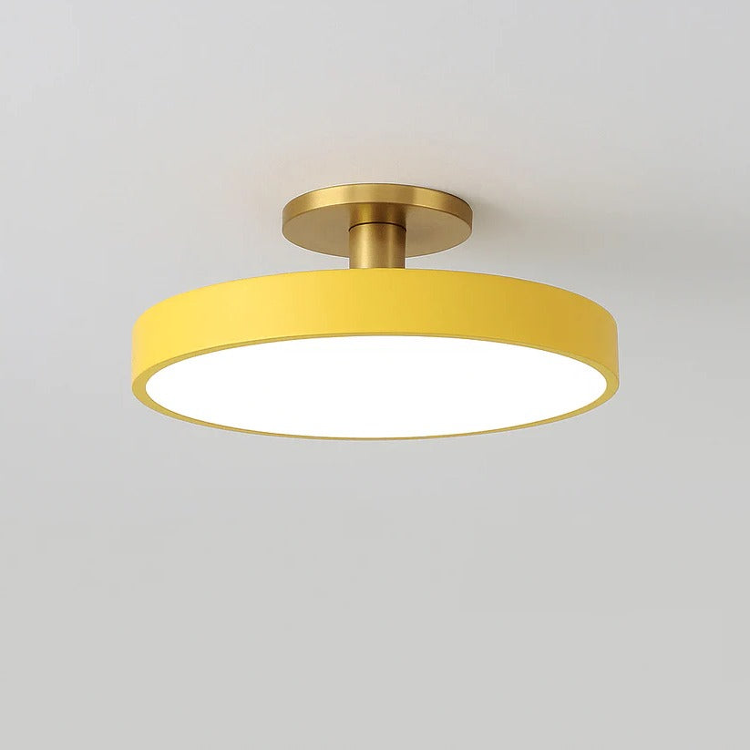 Flush Mount LED Ceiling Light Fixture – Warm White Circular Design for Elegant Illumination in Any Room