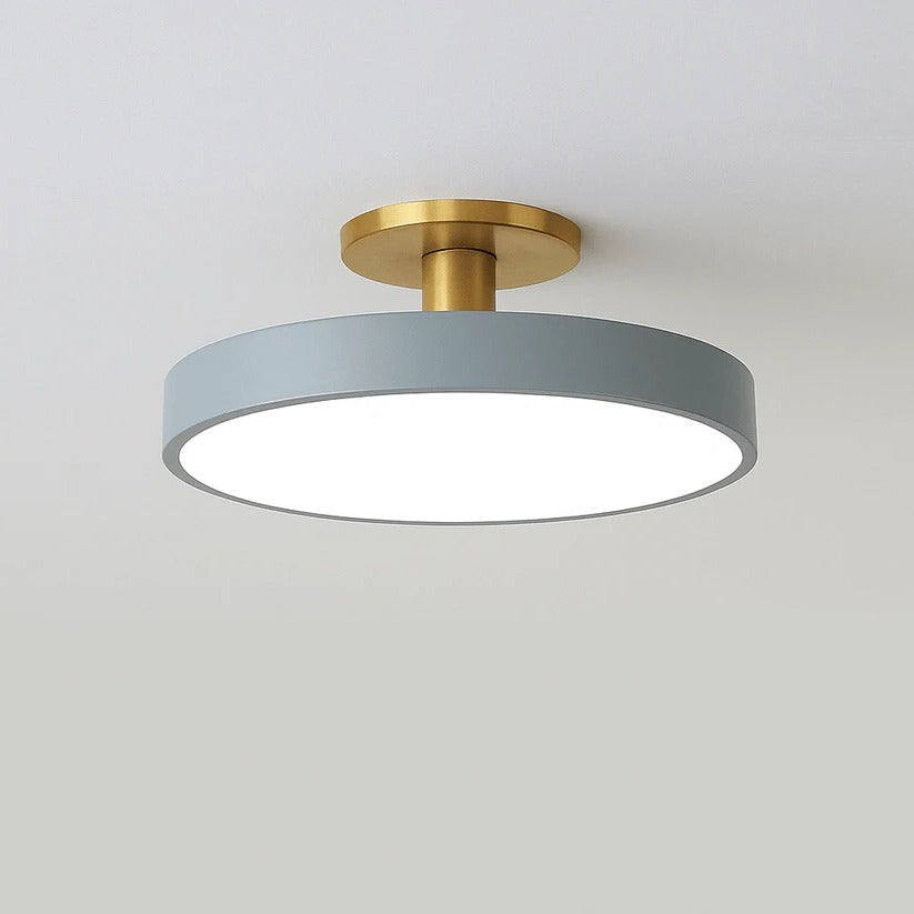 Flush Mount LED Ceiling Light Fixture – Warm White Circular Design for Elegant Illumination in Any Room