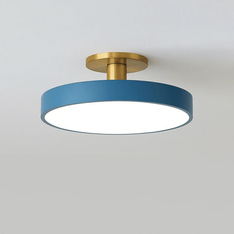 Flush Mount LED Ceiling Light Fixture – Warm White Circular Design for Elegant Illumination in Any Room