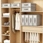 Foldable Bed Sheet Organizer Fabric Linen Storage Box