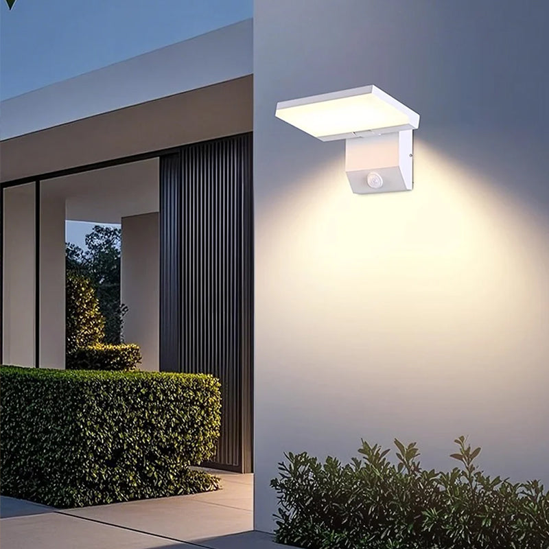 LED Outdoor Wall Light, 18W, Motion Sensor, IP65 Waterproof