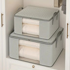 Foldable Storage Bag Cloth Organizer Clear Window Multi Purpose