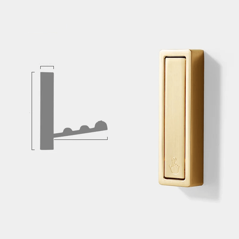 Folding Wall Hook Metal Wall Mounted Foldable Hinge Space Saving Design