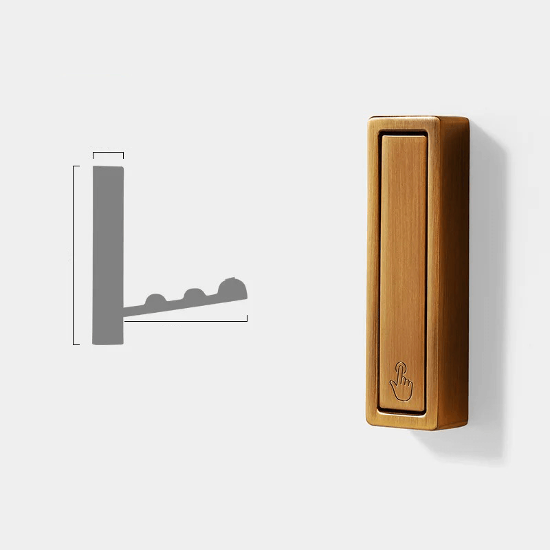Folding Wall Hook Metal Wall Mounted Foldable Hinge Space Saving Design