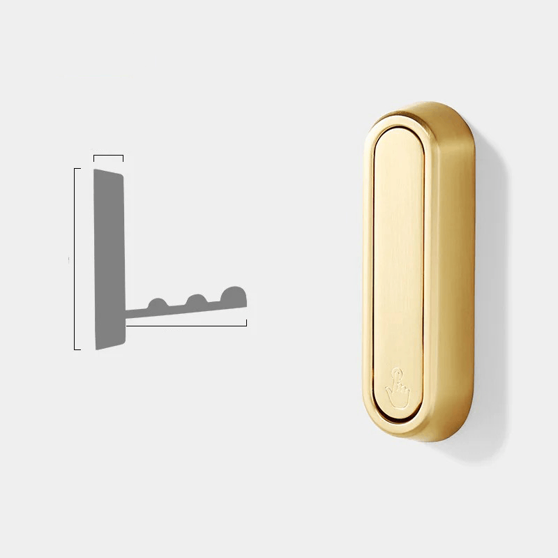 Folding Wall Hook Metal Wall Mounted Foldable Hinge Space Saving Design