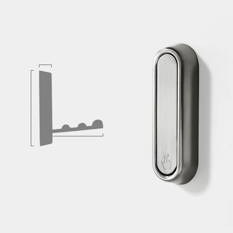 Folding Wall Hook Metal Wall Mounted Foldable Hinge Space Saving Design