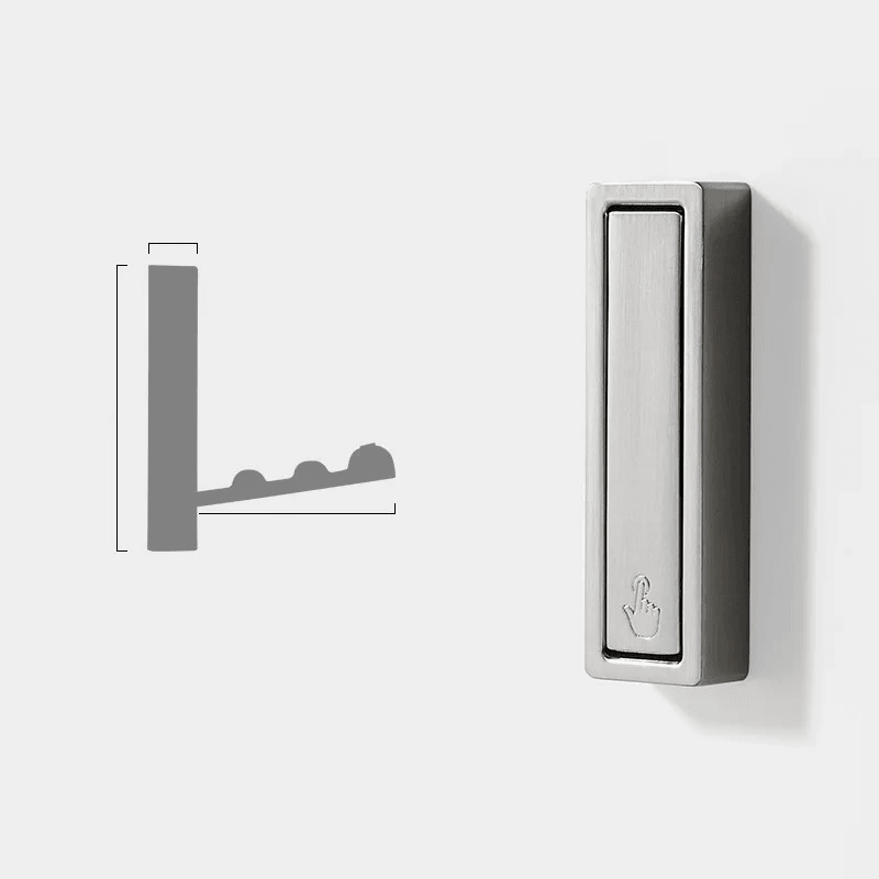 Folding Wall Hook Metal Wall Mounted Foldable Hinge Space Saving Design