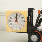 Forklift Alarm Clock, Quartz Movement, Analog Display, Battery Operated