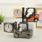 Forklift Alarm Clock, Quartz Movement, Analog Display, Battery Operated