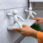 FormFlex: Wall Shelf Kitchen – robust plastic shelf, decorative & floating for kitchen organization & bathroom accessories