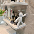 FormFlex: Wall Shelf Kitchen – robust plastic shelf, decorative & floating for kitchen organization & bathroom accessories