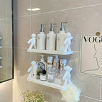 FormFlex: Wall Shelf Kitchen – robust plastic shelf, decorative & floating for kitchen organization & bathroom accessories